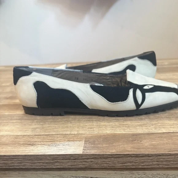 Vintage Donald Pliner Cow Print Loafers 🐄 - Picture 7 of 17